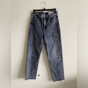 Rag & Bone Nina High Rise Ankle Cigarette in Black Sage